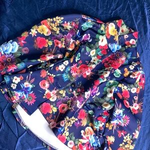 Blue floral jacket
